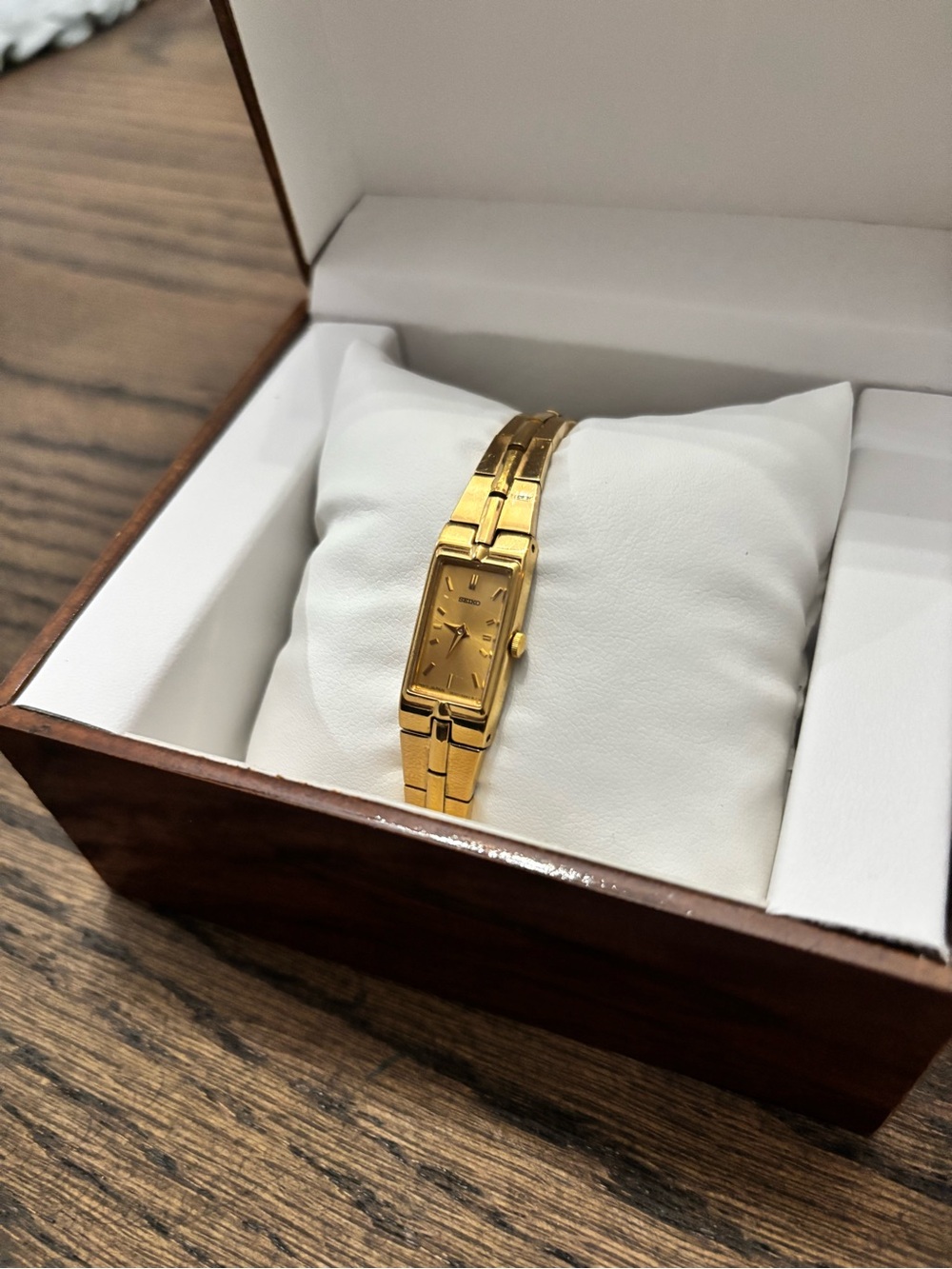Seiko Gold-Tone Women's Tank Watch - Picture 3 of 5